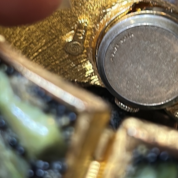 VINTAGE RETRO "NORMAN
DELUXE" JEWELED BEADED SWISS
BRACELET WATCH - Picture 6 of 8